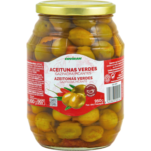 Aceitunas Gazpacha Coviran Cristal