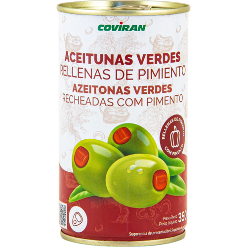 Aceitunas Rellenas Pimientos Fácil Apertura Coviran
