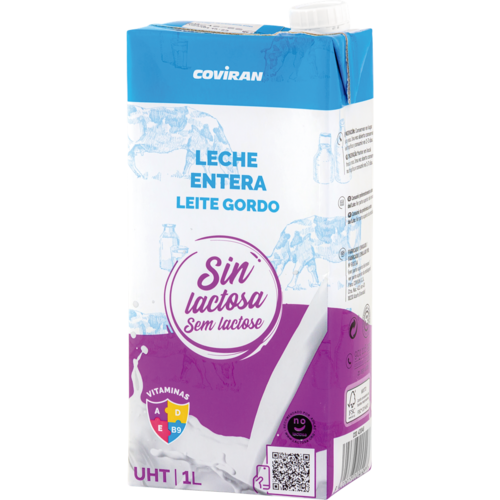 Leche Entera Sin Lactosa Coviran Brik