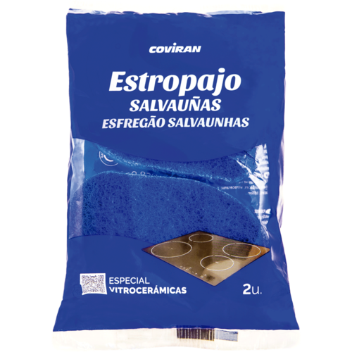 Estropajo Salvauñas Vitrocerámica Coviran 2 Unid