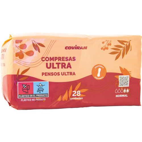 Compresas Ultra Anatómica Coviran 28 Unid