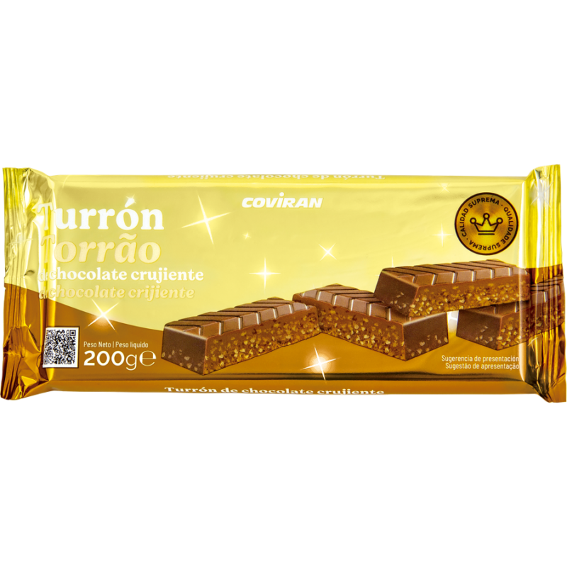 Turrón Chocolate Crujiente Coviran