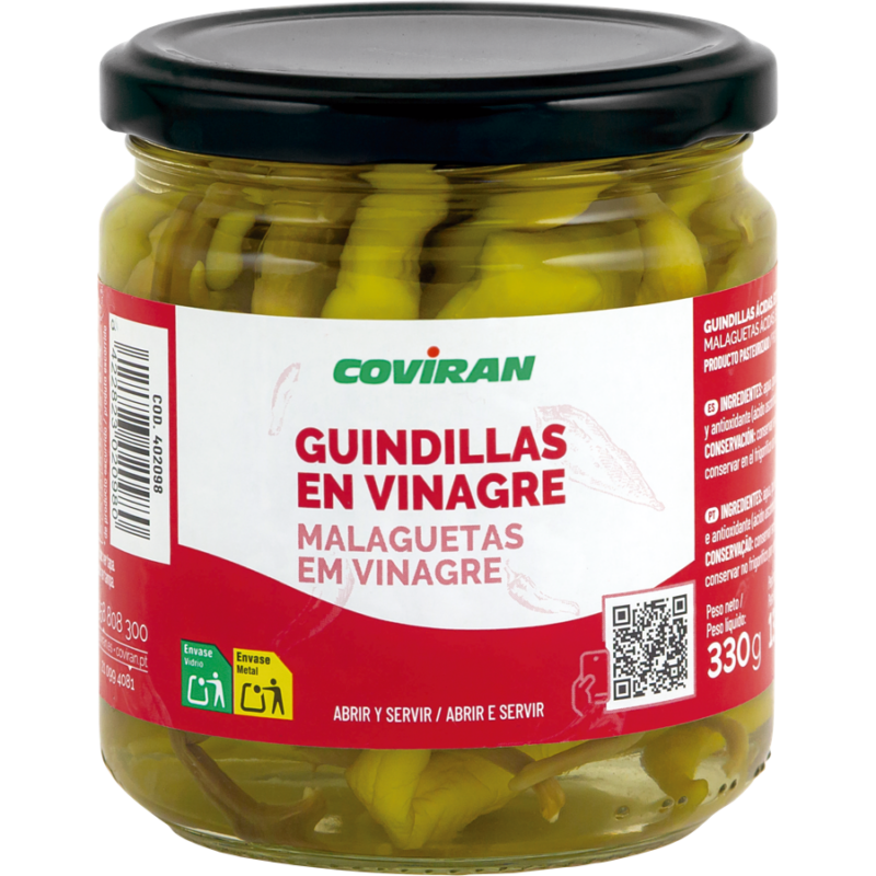 Guindillas Picantes Coviran Cristal