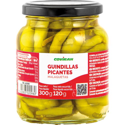 Guindillas Picantes Coviran Cristal