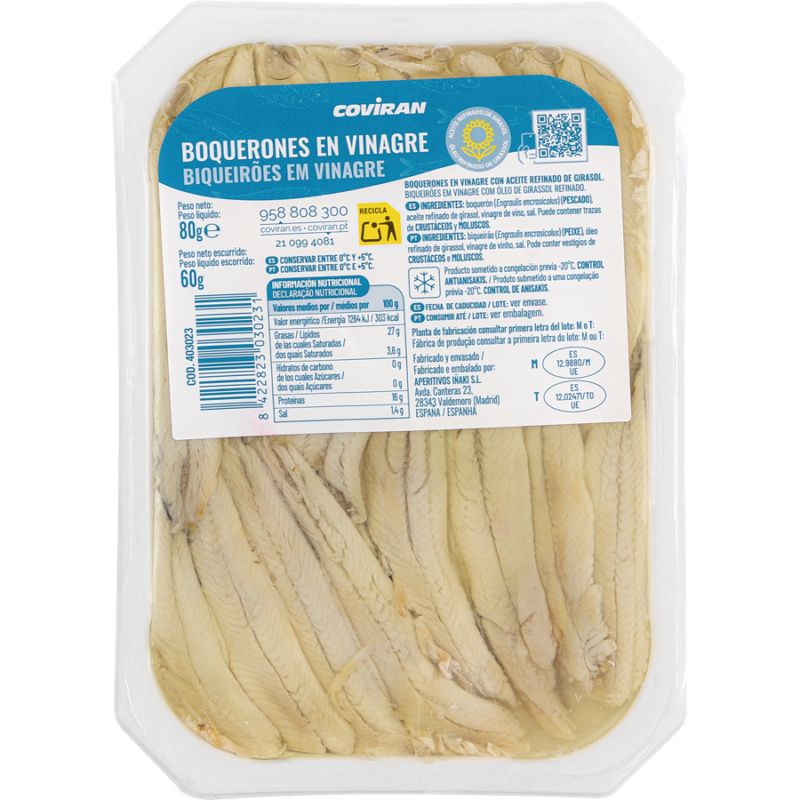 BOQUERONES GIRASOL AL VINAGRE