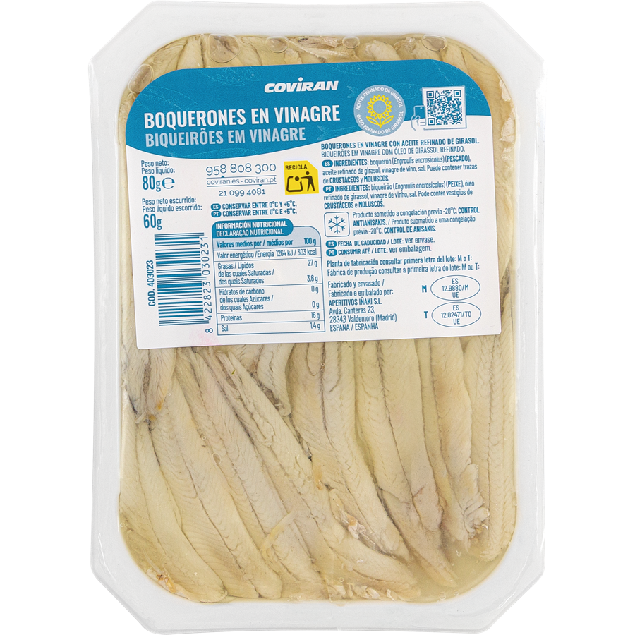 BOQUERONES GIRASOL AL VINAGRE