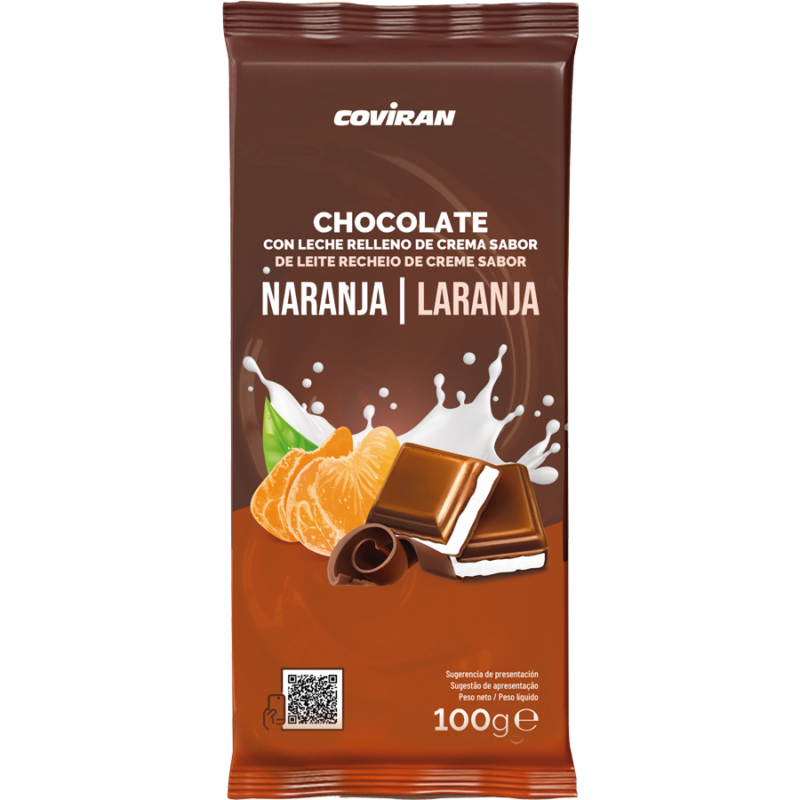 Chocolate Relleno Naranja Coviran