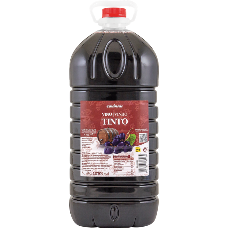 Vino Tinto Coviran 5 Litros