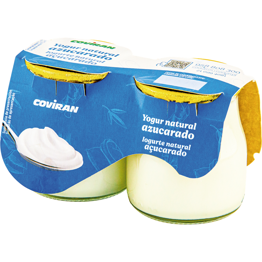 Yogur Natural Azucarado Coviran P-2