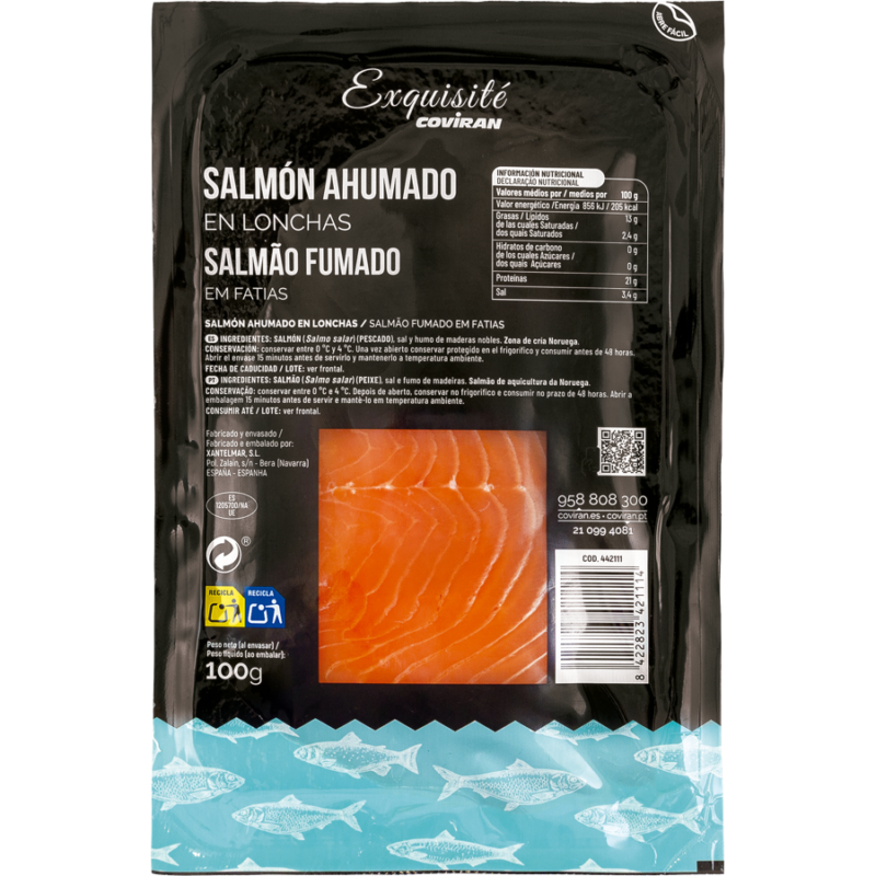 Salmón Ahumado Exquisite Coviran Lonchas