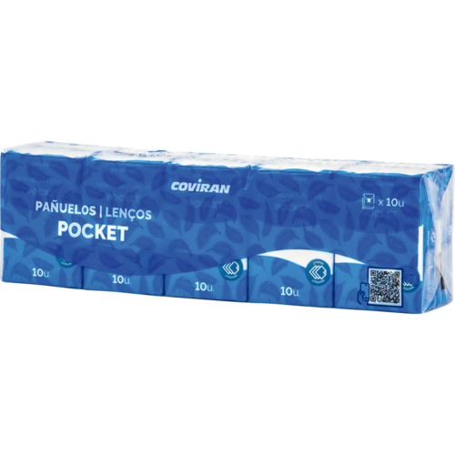 Pañuelos Pocket 3 Capas Coviran 10 Ud