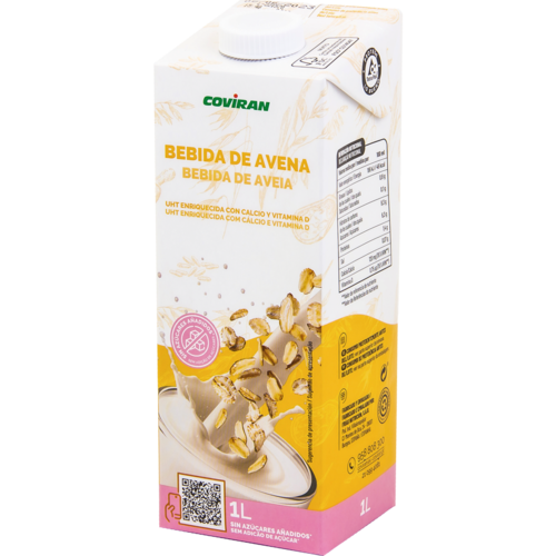 Bebida Avena Sin Azúcar Añadido Coviran 1L