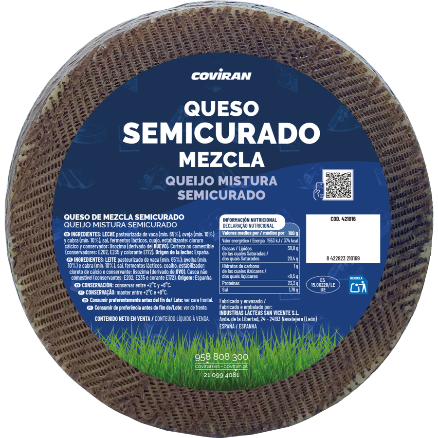 Queso Mezcla Semicurado Coviran KG