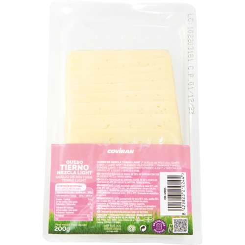 Queso Tierno Light Coviran Lonchas