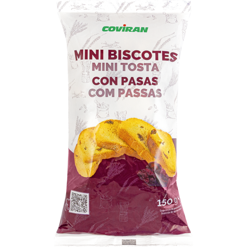 Biscotte Mini con Pasas Coviran 150g