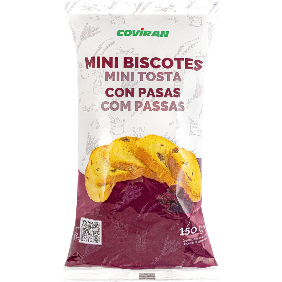 Biscotte Mini con Pasas Coviran 150g