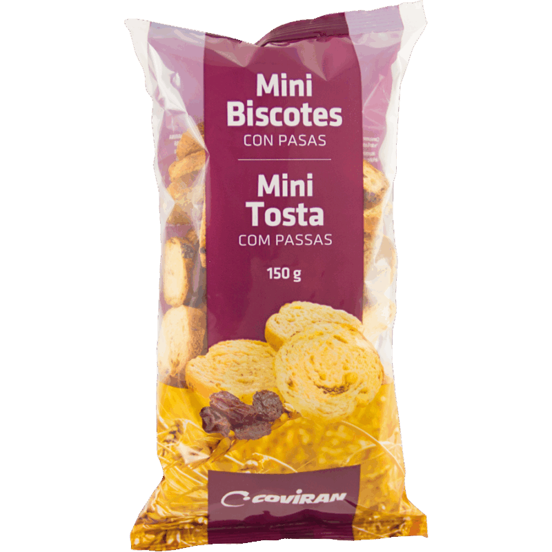 Biscotte Mini con Pasas Coviran 150g