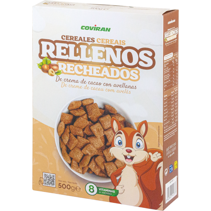 Cereales Rellenos de Avellana y Chocolate Coviran