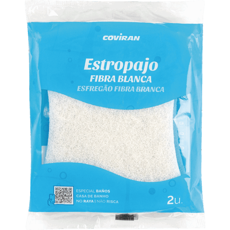 Estropajo Fibra Blanca Coviran 2 Unid