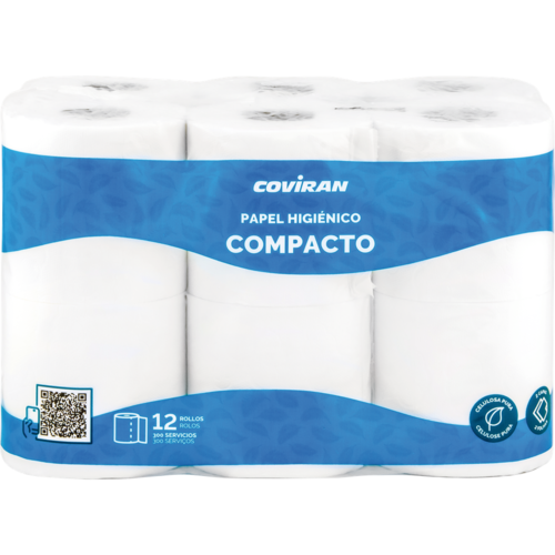 Papel Higiénico Compacto Coviran 12 Unid