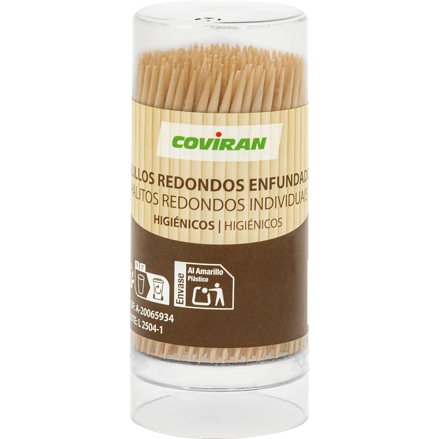 Palillos Redondos Palillero Coviran 200U