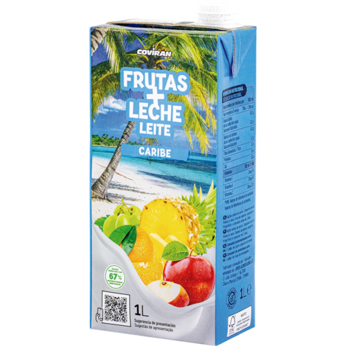 Frutas + Leche Caribe Coviran 1 L
