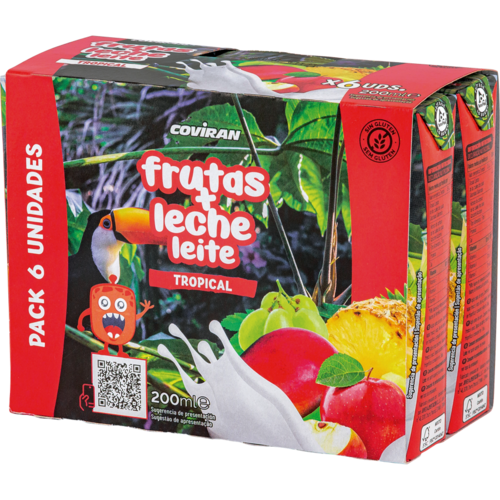 Frutas + Leche Tropical Coviran P-6