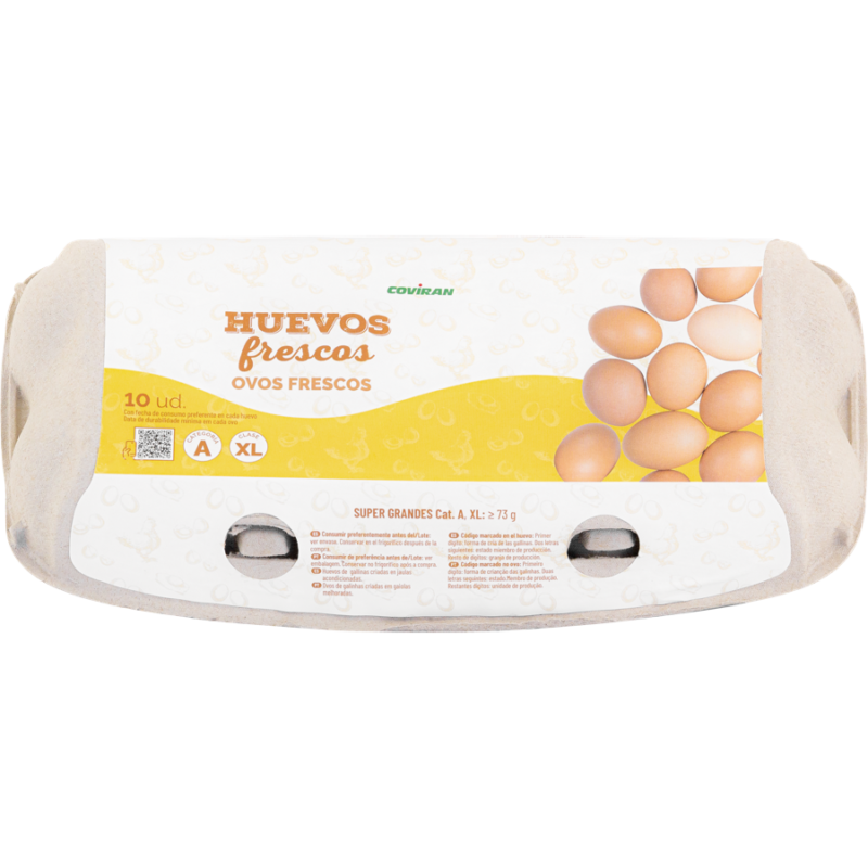 Huevos Clase XL Coviran 10 Unidades