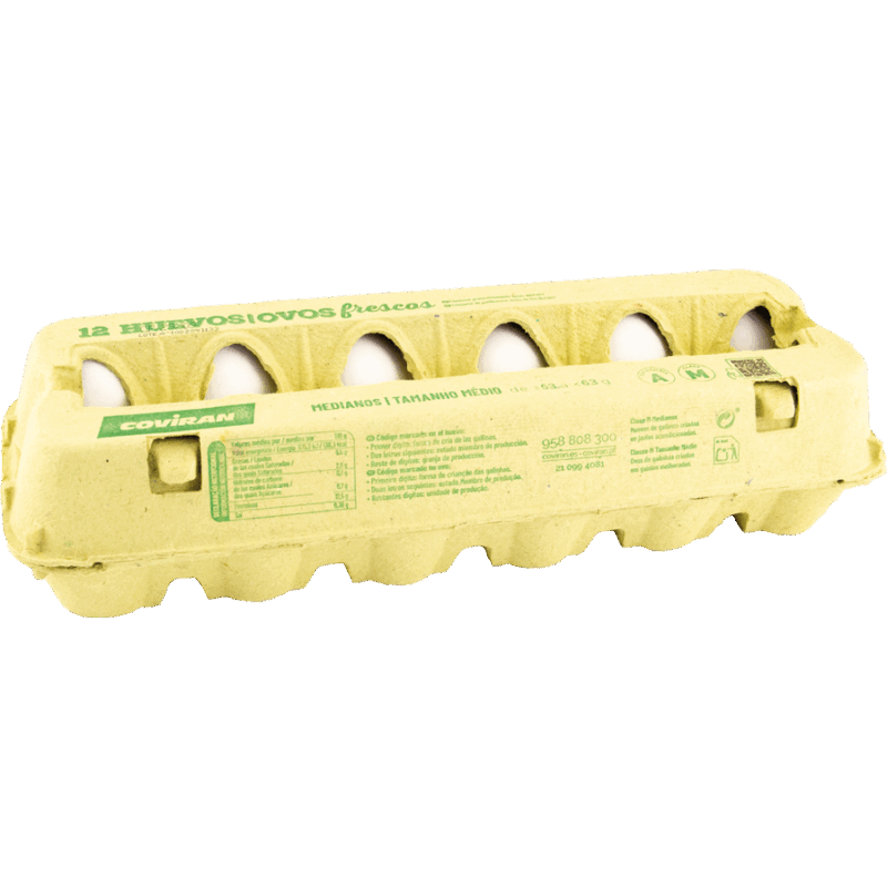 Huevos Clase M Coviran 12 Unid