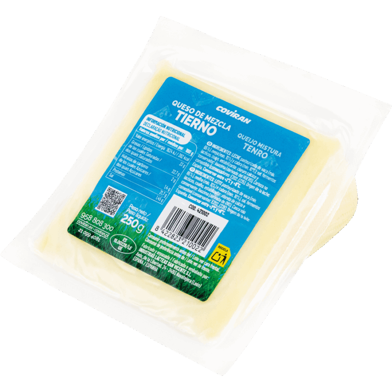 Queso Mezcla Tierno Coviran Cuña 250 G