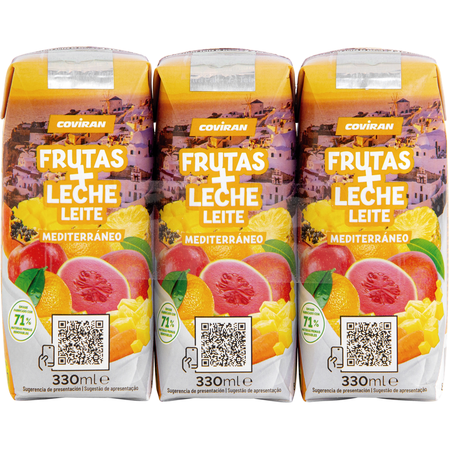 Frutas + Leche Mediterránea Coviran P3