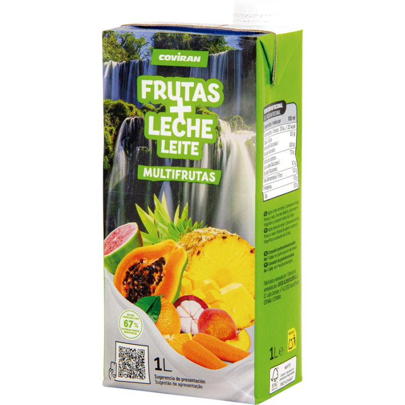 Frutas + Leche Multifruta Coviran 1 L