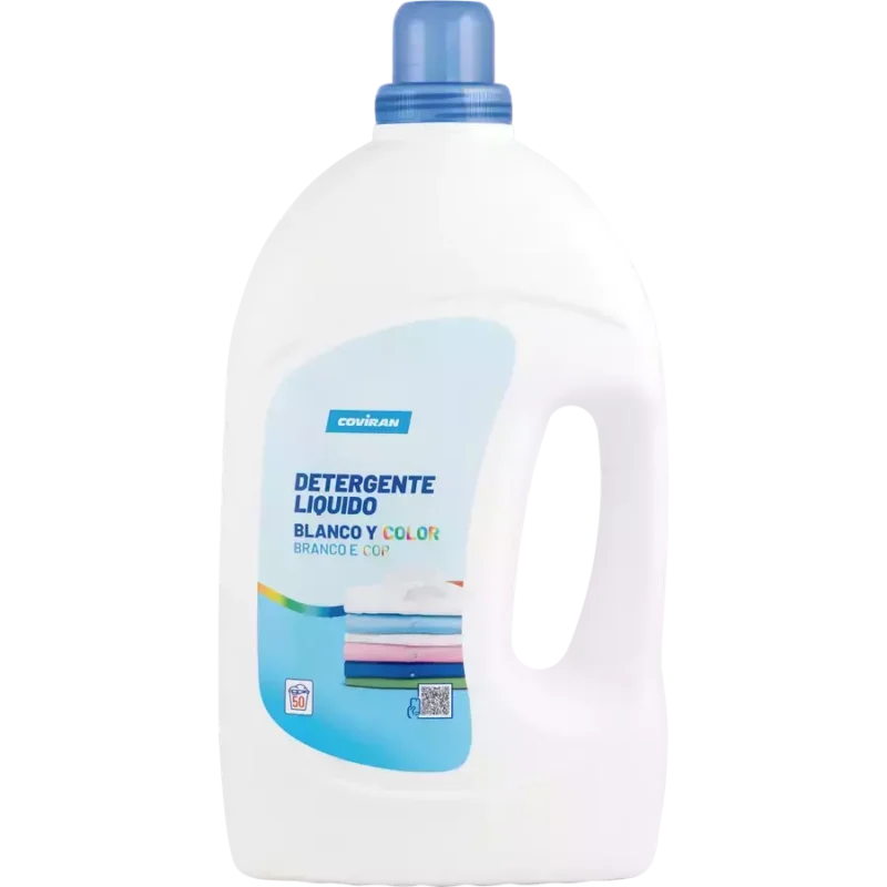 Detergente liquido blanco y color
