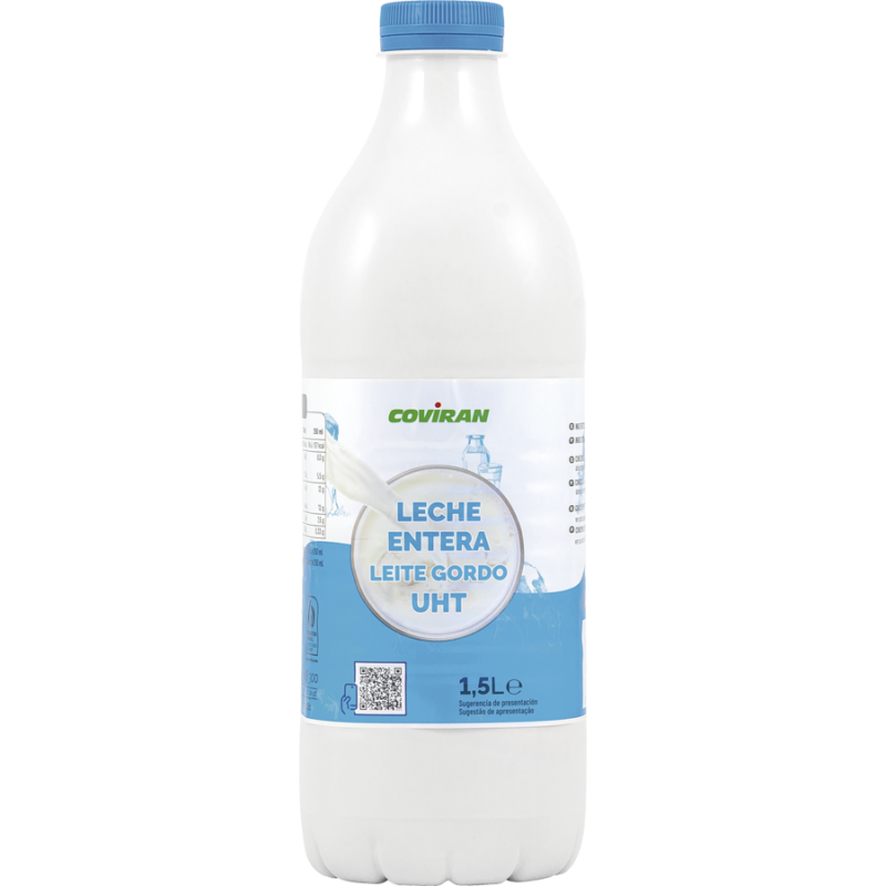 LECHE ENTERA COVIRAN BOTELLA 1,5 L